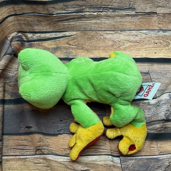 Webkinz Tree Frog Plush Ganz Lil' Kinz Stuffed Animal Toy Green Yellow Red Frog - Picture 5 of 9